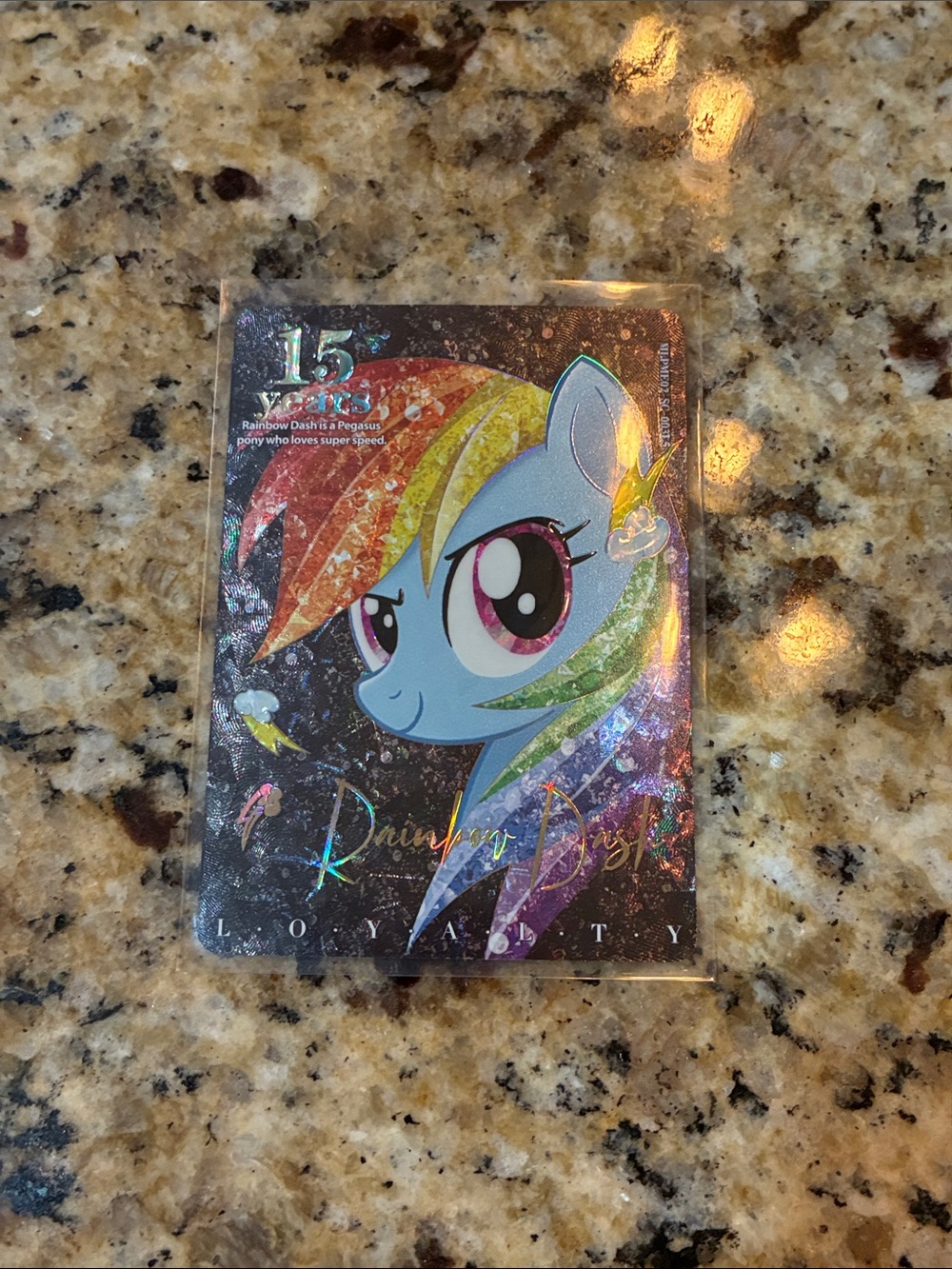 Rainbowdash MLP KAYOU English 15th anniversary moon card